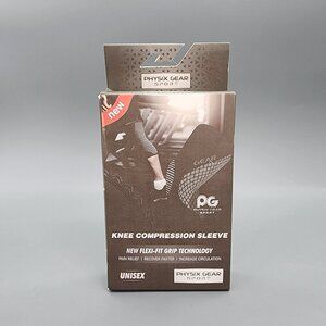 Physix Gear Knee Compression Sleeve M Unisex Pain Relief Support NEW
